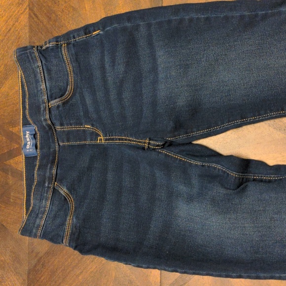 Old Navy Girls Skinny Jeans Size 10-12 Regular Dark Wash Pull-On Jeggings - Picture 4 of 12